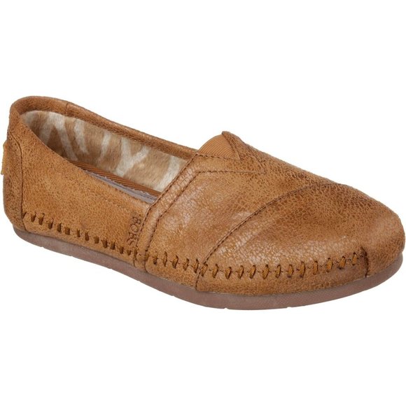BOBS from Skechers Shoes - BOBS Women's Luxe Chestnut Faux Suede Rain Dance Slip-On Shoes sz 8.5 Women's